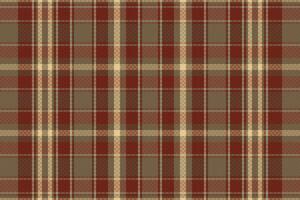 Tartan plaid pattern with texture and retro color. vector