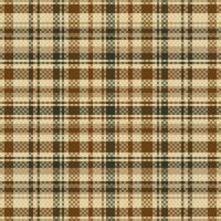 Tartan plaid pattern with texture and retro color. vector