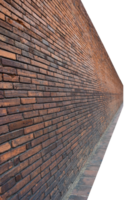 endlos Backstein Mauer isoliert auf transparent Hintergrund, png Datei