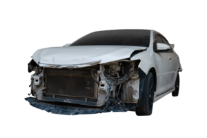 Car accident isolated on transparent background. PNG File