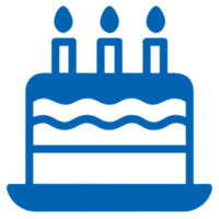 AI generated Cake Birthday Candle png