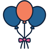 AI generated Balloon Bouquet Party png