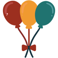 ai généré ballon bouquet fête png