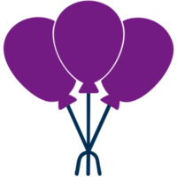 AI generated Balloon Bouquet Party png