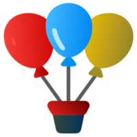 AI generated Balloon Bouquet Party png