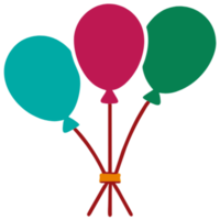 AI generated Balloon Bouquet Party png