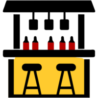 AI generated Bar Modern Counter png