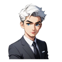 AI generated Business Male Character Mascot png