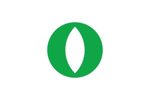 Letter O Leaf Logo Design Template vector