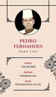 F7B Business card vertical design template