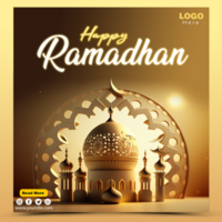 ramadan et eid podium islamique 3d fond de bannière de vente d'affichage de produit, publication de médias sociaux de vente de ramadan psd