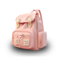 school backpack isolated on transparent background. png