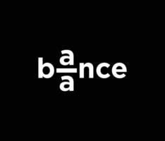 Balance Letter Mark Logo Design Template vector