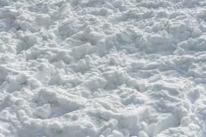 texture of beautiful white snow in the afternoon photo