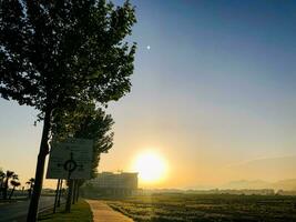 amanecer escena en norte África foto