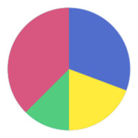 Pie chart illustration design png