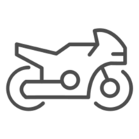 diseño de ilustración de motocicleta png