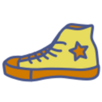 Canvas shoe illustration design png