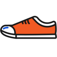 Canvas shoe illustration design png