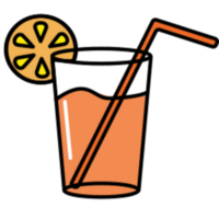 Orange jus illustration conception png