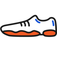 Running shoes illustration design png