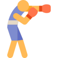Boxing illustration design png