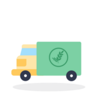 Delivery car illustration design png