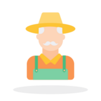 Farmer illustration design png