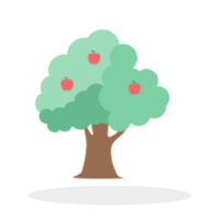 Fruit tree illustration design png