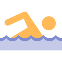 Swimming illustration design png