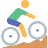 berg cykel illustration design png
