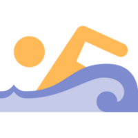 Swimming illustration design png