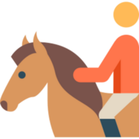 Equestrian illustration design png