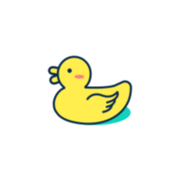 Toy duck illustration design png