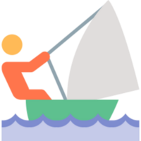 Sailboat illustration design png