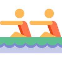 Rowing illustration design png