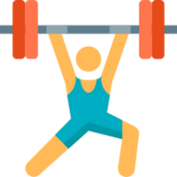 Weightlifting illustration design png