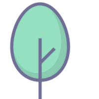 Tree illustration design png