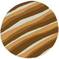 Planet Jupiter Gekritzel Karikatur Stil. png