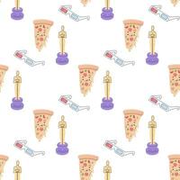 Tagged seamless movie clap pattern, oscars, movie ribbon, movie vector