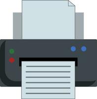 clipart de un impresora o un impresión máquina impresión papel vector o color ilustración
