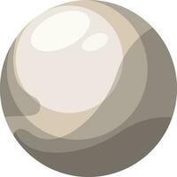 Pluto vector illustration on white background