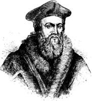 Thomas Cranmer, vintage illustration vector