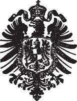 German Eagle, vintage illustration. vector