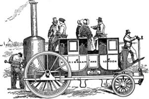 A Precursor of the Automobile, vintage illustration. vector