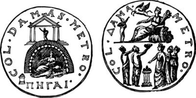 medalla Clásico ilustración. vector