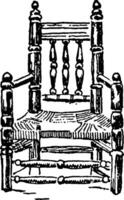 Chair vintage illustration vector