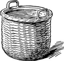 Bushel vintage illustration. vector