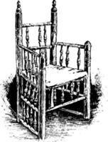Brewster's Chair vintage illustration vector