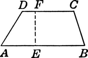 trapezoide Clásico ilustración. vector